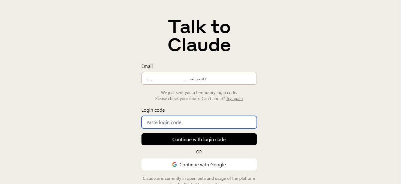 Log Into Claude 2