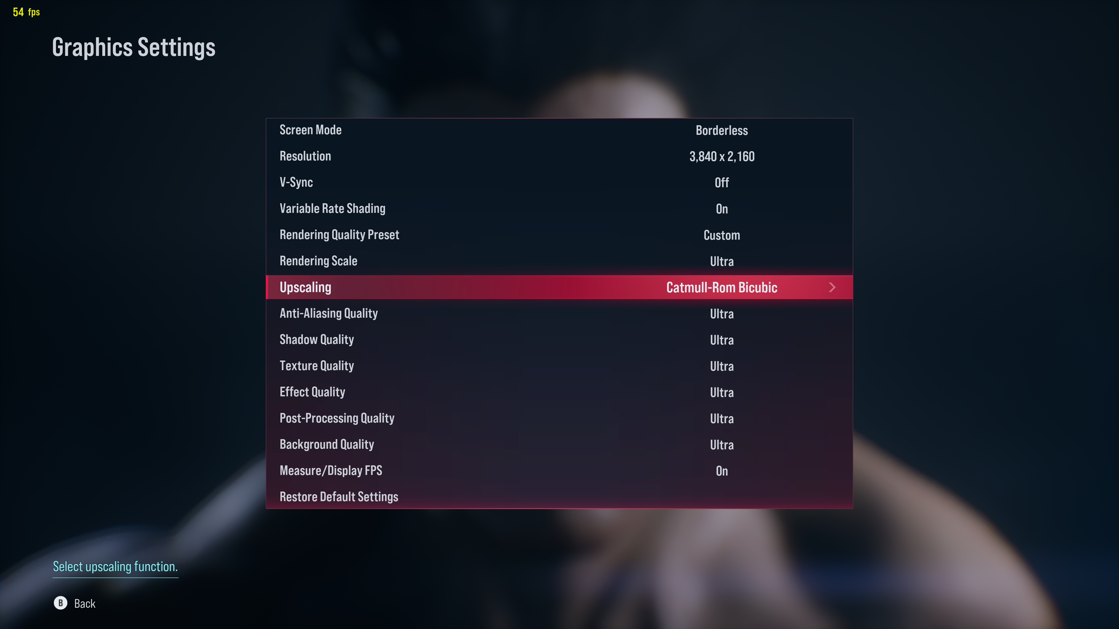 Graphics Settings
